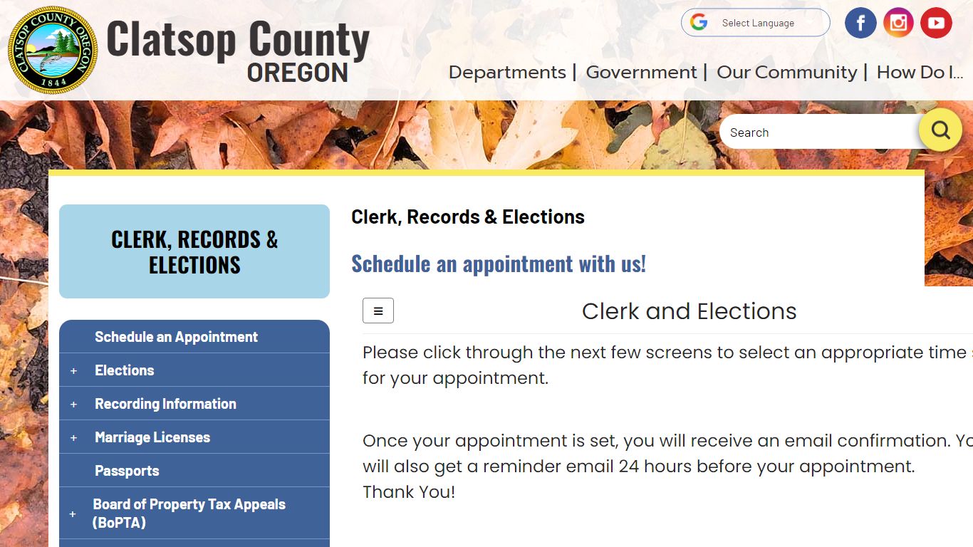 Clerk, Records & Elections | Clatsop County Oregon